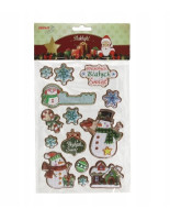 Naklejki witraż Boże Narodzenie na folii CLX3 Brewis